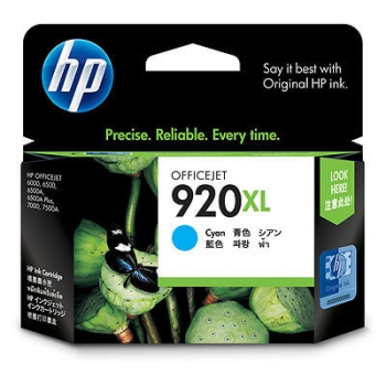 HP 920XLCyan Ink Cartridge - Genuine