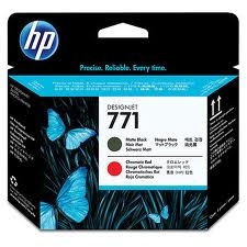 HP CE017A Matte Black & Red Designjet Printhead
