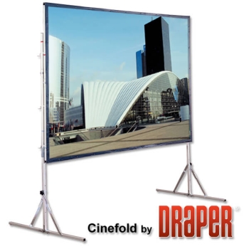 Draper 122" x 164" Cinefold Portable Projection Screen - 16' Diagonal - 4:3 Aspect Ratio