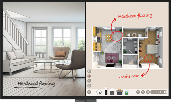 BenQ CP8601K 86” 4K DuoBoard Corporate Interactive Touchscreen Flat Panel 