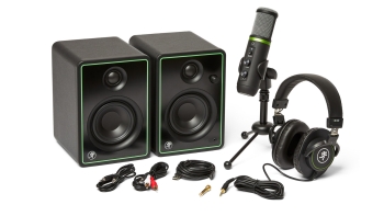 Mackie Creator Bundle 3" Multimedia Monitors USB Microphone and Headphones