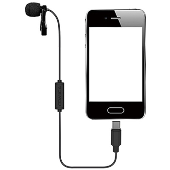 Comica Audio CVM-V01SP(UC) Omnidirectional USB Type-C Lavalier Microphone - 2.5m Cable 