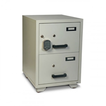 Valberg FC 2E‑KK Fire‑Resistant 2‑Drawer Filing Cabinet with Digital & Key Locks – Document Safe