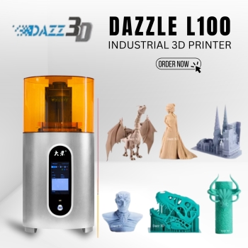 Dazzle D100 High-Precision Dental And Jewelry Industrial Grade DLP 3D Printer 