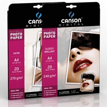 CANSON GLOSSY PHOTO PAPER ULTIMATE RANGE (20 SHEETS)