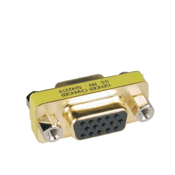 Tripp Lite P160-000 Compact and Slimline Gold Plated VGA Video Coupler Gender Changer