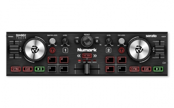 Numark DJ2GO2 Touch Pocket DJ Controller with Capacitive Touch Jog Wheels