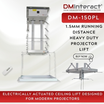 DMinteract DM-150PL 1.5mm Running Distance Heavy Duty Projector Lift (Load Capacity 12KG Or 20KG)
