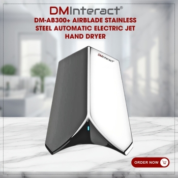 DMInteract DM-AB300+ Airblade Stainless Steel Automatic Electric Jet Hand Dryer