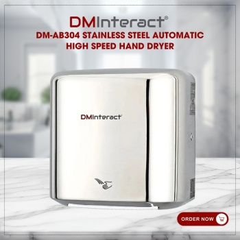 DMInteract DM-AB304 Stainless Steel Automatic High Speed Hand Dryer