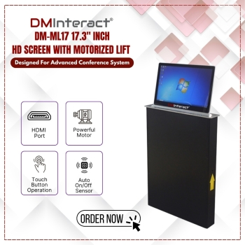 DMInteract DM-ML17 Ultra-Thin Moterized LCD Lift with 17.3 Inch HD Screen Video Conference System