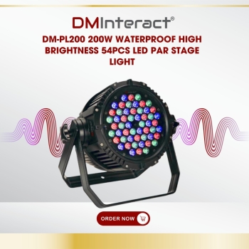 DMInteract DM-PL200 200W WaterProof High Brightness 54Pcs LED Par Stage Light