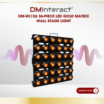 DMInteract DM-WL126 36Pcs LED Gold Matrix Wall Stage Light