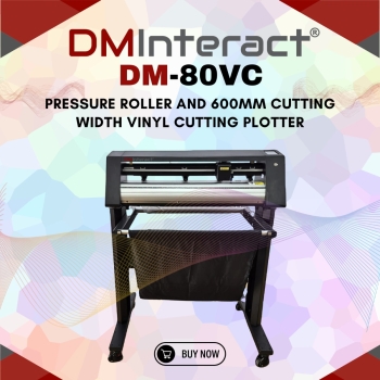 DMInteract DM80VC 4pcs Pressure Roller and 600mm Cutting Width Vinyl Cutting Plotter 