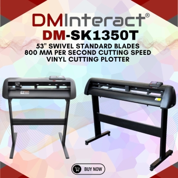 DMInteract DM-SK1350T 53" Swivel Standard Blades With 800 mm Per Second Cutting Speed Vinyl Cutting Plotter