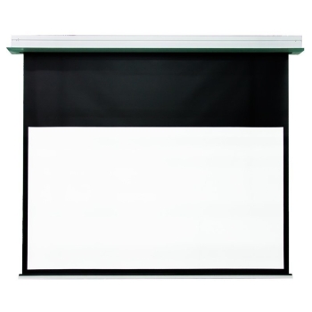 DMInteract 130inch 16:9 4K Electric Non-Tensioned In-Ceiling Projector Screen For Long Throw Projectors - Glass Matte White 