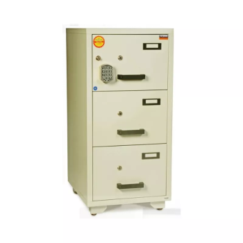 Valberg FC 3E-KK Fire Resistant 3 Drawer Digital & Keylock Filing Cabinet 