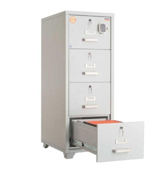 Valberg FRF 4E-KK 4 Drawer Fire Resistant Filing Cabinet