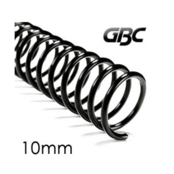 GBC BINDING COIL 6MM CLEAR (SHEET CAP. 30 - 80 GSM / BOX OF 100)