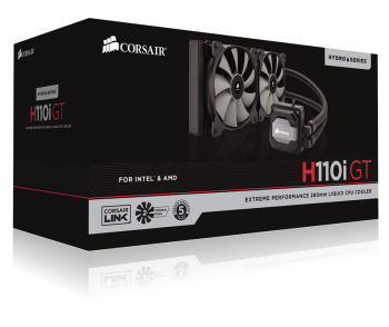 Corsair Hydro Series H110i GT 280mm Extreme Performance Liquid CPU Cooler