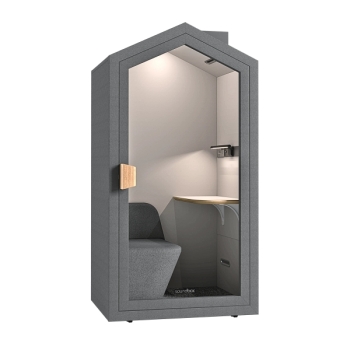 SonicHive Home Pod Booth 30DB 1 Seater Smart Acoustic Design Premium Workspace POD