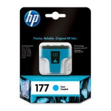 Hp Black Ink Cyan 177 - Genuine