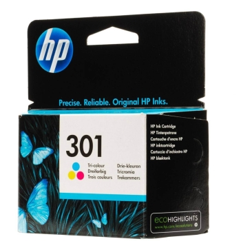 HP 301 Ink Cartridge - tricolour (cyan