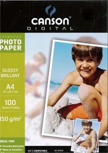 CANSON GLOSSY PHOTO PAPER (100 SHEETS)