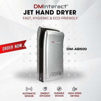 DMInteract DM-AB500 High Speed Automatic Jet Hand Dryer