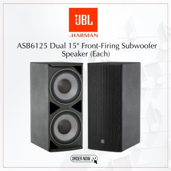 JBL ASB6125 Dual 15" Front Firing Subwoofer Speaker (Each)