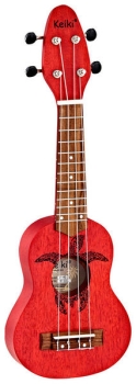 Ortega K1-RD Keiki Soprano Ukulele Satin RED Finish