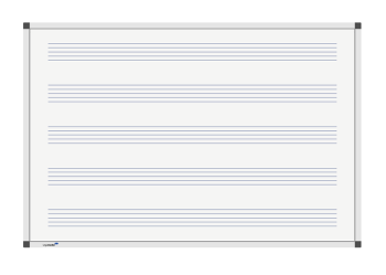 Legamaster 7-101974 Premium Music Lines Board 120 x 180 cm
