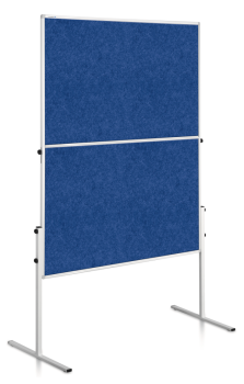 Legamaster 7-207100 Economy Workshop Board 150x120cm Blue / Felt Covering Foldable 