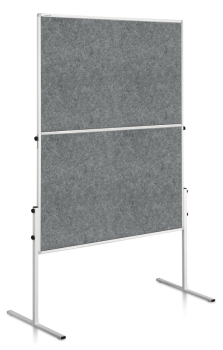Legamaster 7-207000 Economy Workshop Board 150x120cm Grey / Felt Covering Foldable 