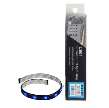 SilverStone LS01A Bright Blue LED Light Strip for PC Case