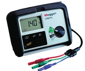 Megger LTW315 50V-440V, CAT IV Two-Wire Non-Tripping Loop Tester