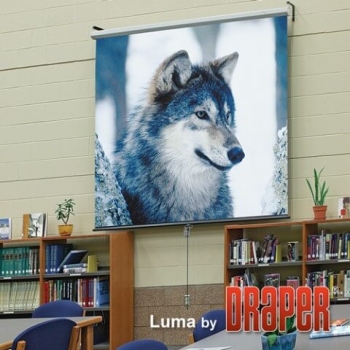 Draper 53 ½" x 69 ½"Luma Manual Projection Screen - 7' Diagonal - 4:3 Aspect Ratio