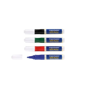 Magnetoplan Whiteboard Marker Packet of 4