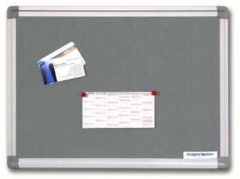 Magnetoplan COP PB1490001 Aluminum Frame with round corners 90x60cm Grey Pinboards