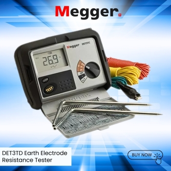 Megger DET3TD Earth Electrode Resistance Tester
