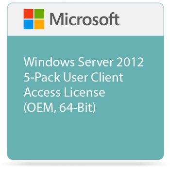 MS Server 2012 5-Pack User Client Access License OEM 64-Bit