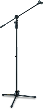 Hercules MS632B W-2 in 1 Boom & Mic Clip Grip Tripod Microphone Stand