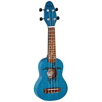 Ortega K1-BL Keiki Soprano Ukulele Satin Ocean Blue Finish