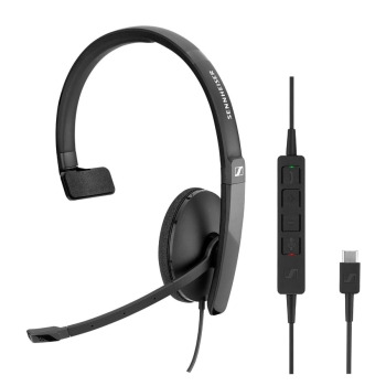 Sennheiser SC 130 USB MS Monaural UC Call Control For Lync Headset