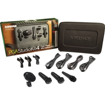 Shure PGAStudioKit4 4 Piece Studio Microphone Kit 