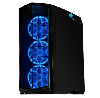 SilverStone SST-PM01B-RGB Primera Series Computer Case (Black, RGB LED, Tempered Glass Window)