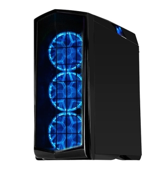 SilverStone SST-PM01C-RGB Primera Series Computer Case- Matte Black+RGB LED+Tempered Glass Window