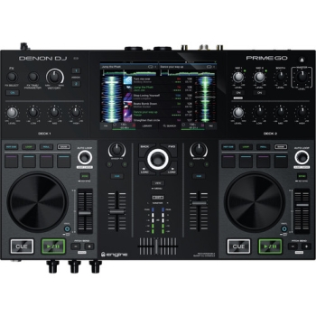 Denon DJ PrimeGO Standalone 2-Deck Rechargeable Smart DJ Console with 7" Touchscreen