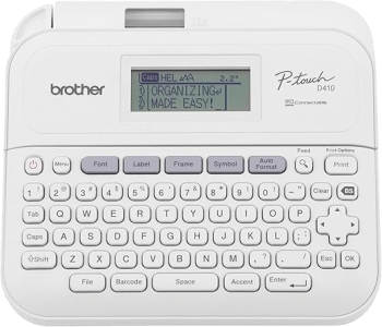 Brother PT‑D410 Professional Label Maker with QWERTY Keyboard and USB Connectivity