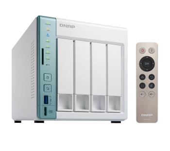 QNAP 4-Bay NAS, 4GB DDR3L RAM, SATA 6Gb/s